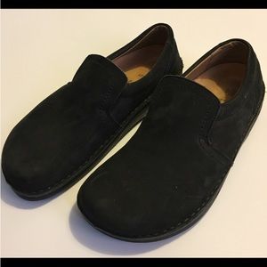 BIRKENSTOCK Black Suede COMFORT Loafers SHOES 40